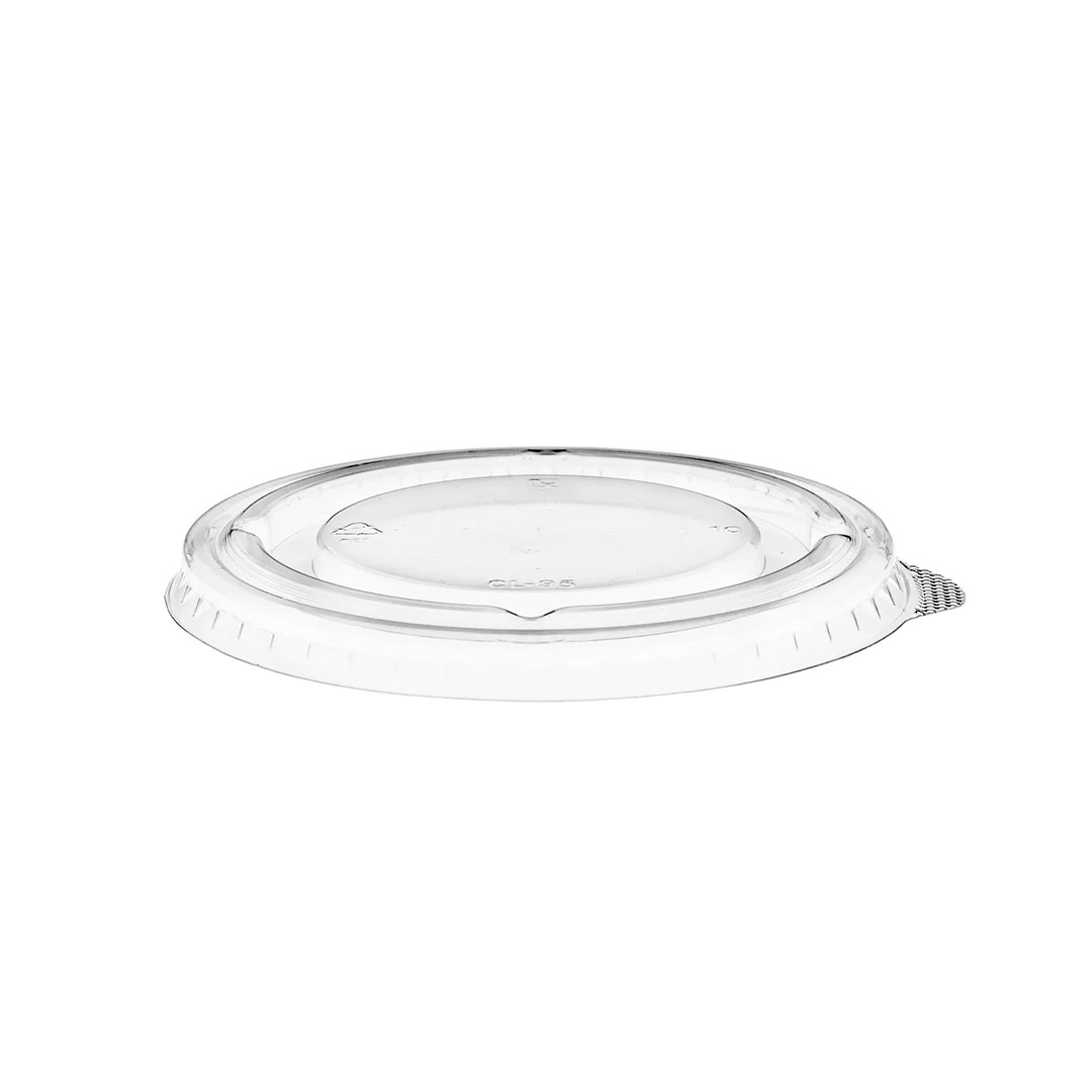 PET Clear Soufflé Lids – No Hole (Multiple Sizes)