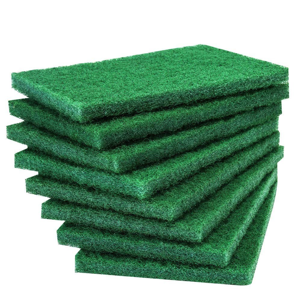 Green Scrubber Pads – Heavy-Duty, 10-Pack